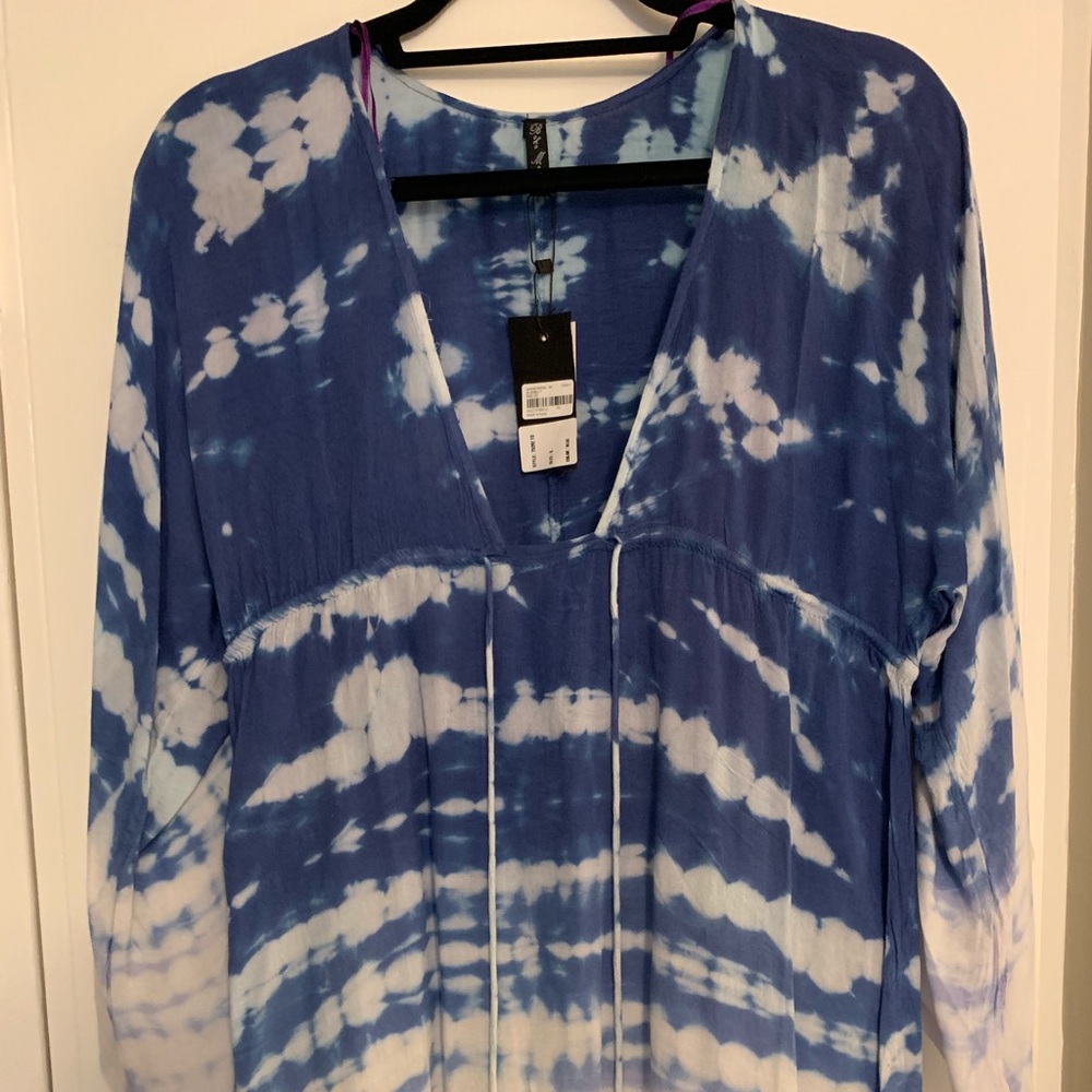 Boho Me Plunging Tie Dye Dress